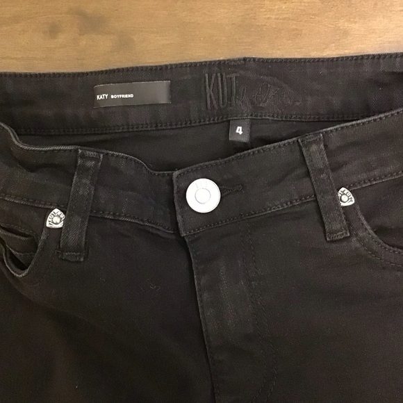 Kut From The Kloth 4 Katy Boyfriend Women’s Jeans Black Stretch KP799MH4R - Picture 9 of 13